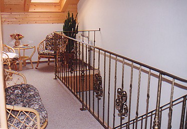 Brstungsschmiedegelnder, pulverbeschichtet kupfer antik