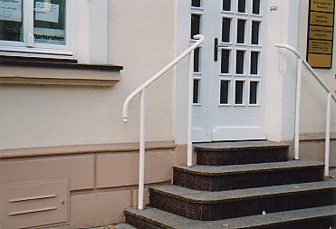 Rohrhandlauf, feuerverzinkt und pulverbeschichtet