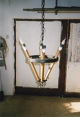 rustikale Fackelhalterungen