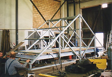 Stahlkonstruktion fr Eingang Marktbereich