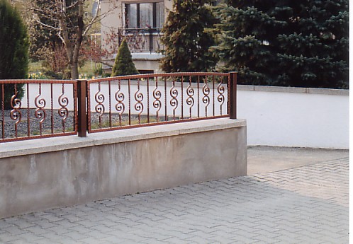 Zaunanlage feuerverzinkt und pulverbeschichtet kupfer antik