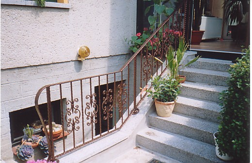 Schmiedegelnder feuerverzinkt und pulverbeschichtet kupfer antik( Gesellenstck )