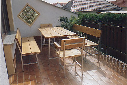 Untergestelle fr Gartenmbel, feuerverzinkt