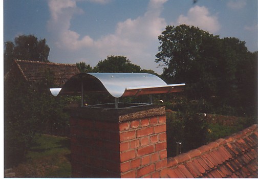 Schornsteinhaube aus Zinktitianblech
