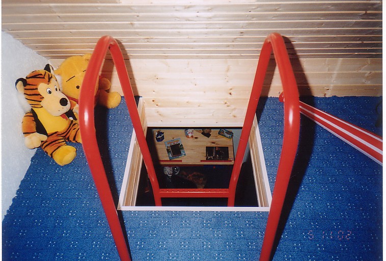 Leiter fr Ausbau Kinderzimmer, pulverbeschichtet