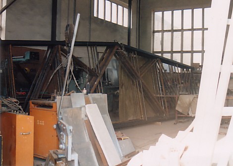 Nachbau von Dachbindern fr Erweiterungskonstruktion