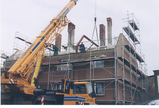 Stahlunterkonstruktion zur Dachverstrkung