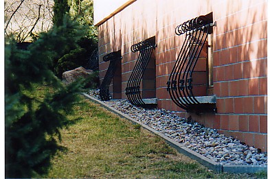 Korbgitter verzinkt + schmiedematt lackiert