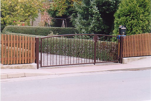 Schmiedetor feuerverzinkt und pulverbeschichtet kupfer antik