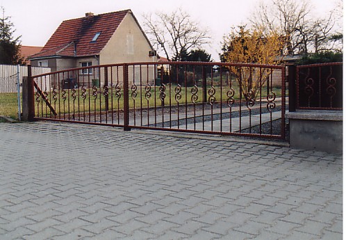 Schmiedetor pulverbeschichtet kupfer antik